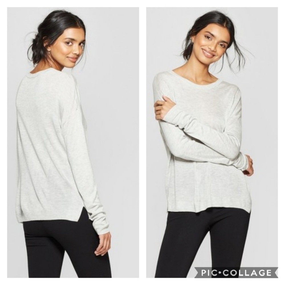 Gray Crew Neck Sweater